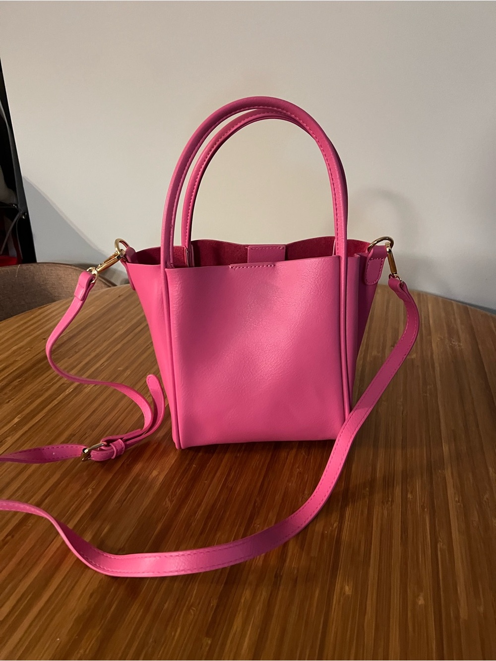 Anthropologie Women's Pink Leather Bag